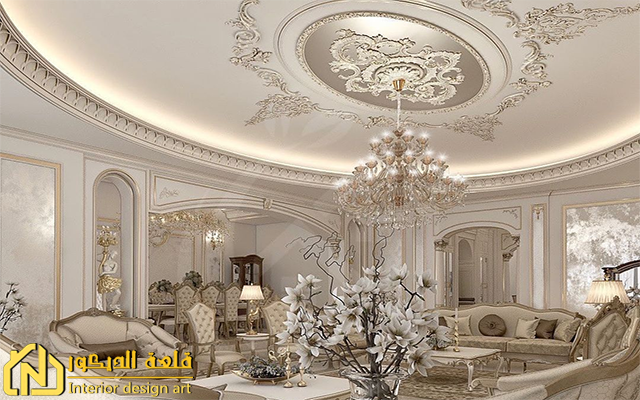 سرر جبس كلاسيك للصالات وغرف النوم تصميم مودرن